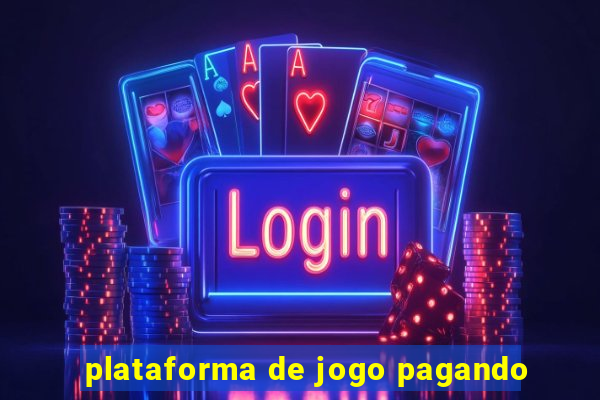 plataforma de jogo pagando