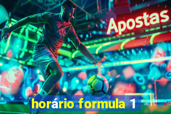 horário formula 1