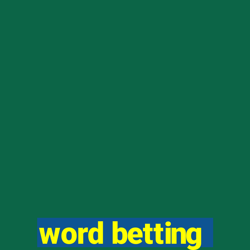 word betting