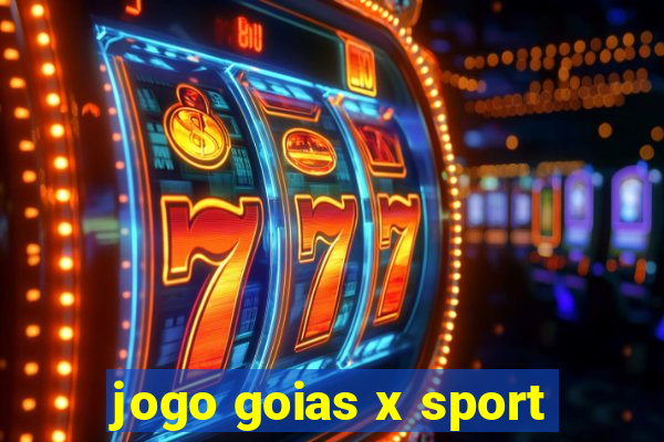 jogo goias x sport