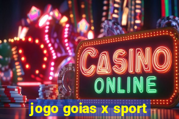 jogo goias x sport