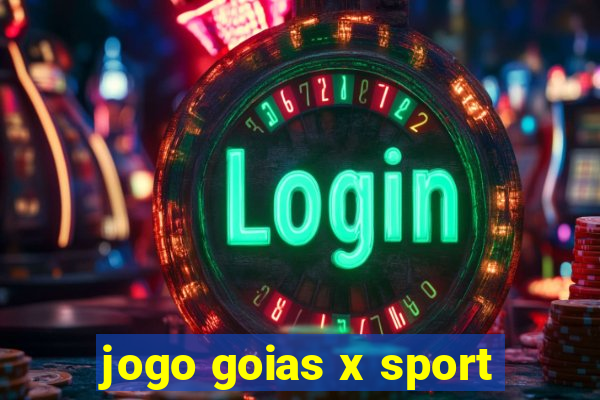 jogo goias x sport