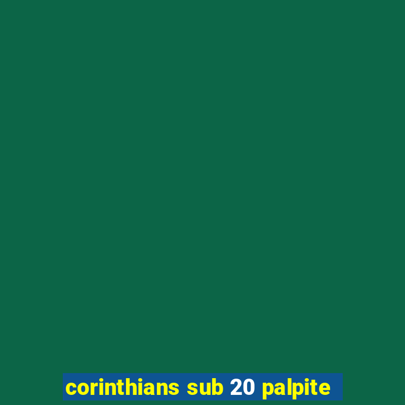 corinthians sub 20 palpite