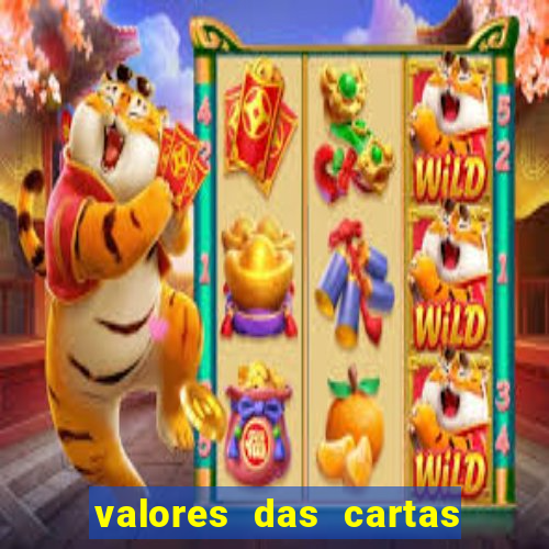 valores das cartas no 21