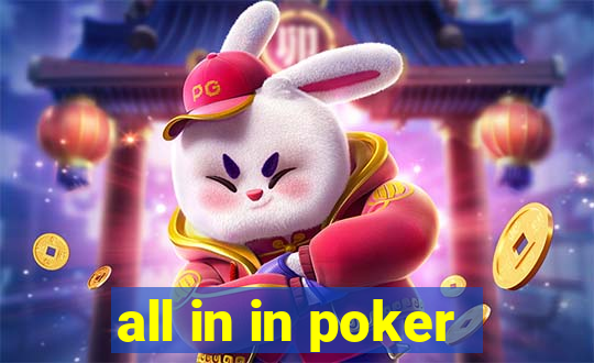 all in in poker