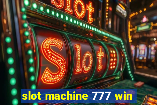 slot machine 777 win