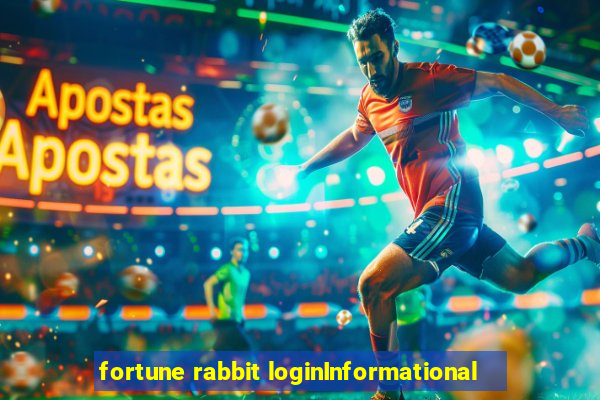 fortune rabbit loginInformational