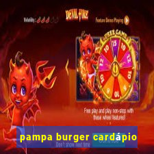 pampa burger cardápio