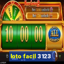 loto facil 3123