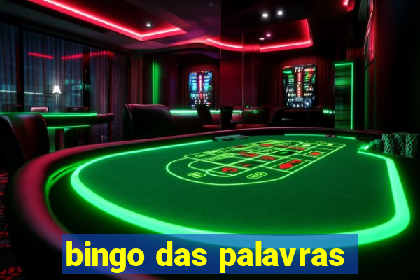 bingo das palavras