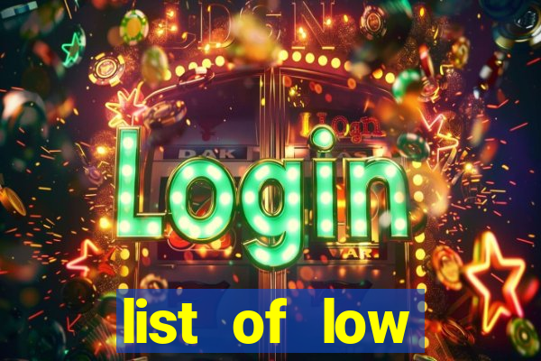 list of low volatility slot machines