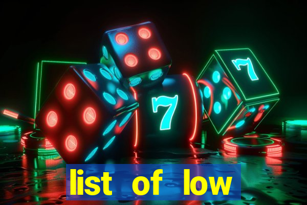 list of low volatility slot machines