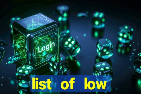 list of low volatility slot machines