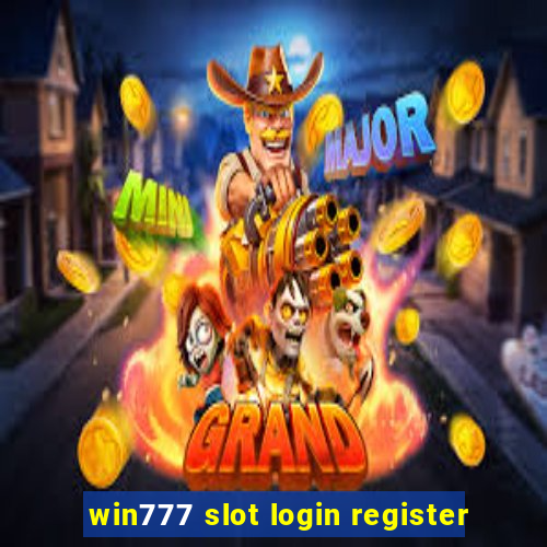 win777 slot login register