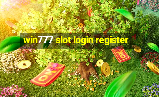 win777 slot login register