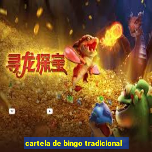 cartela de bingo tradicional