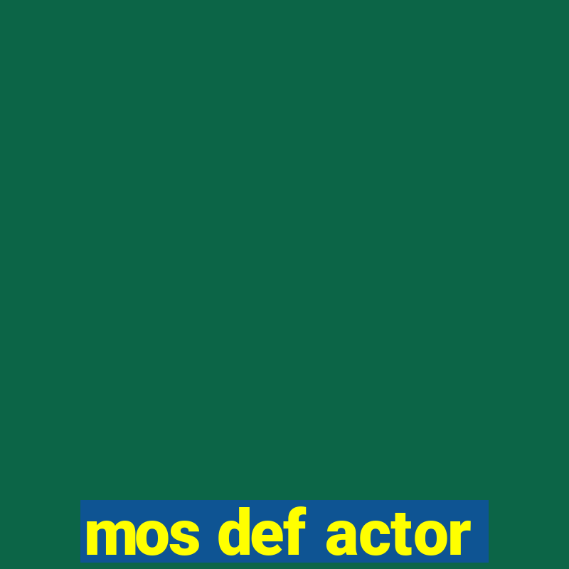 mos def actor