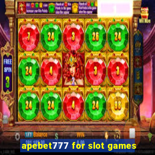 apebet777 for slot games