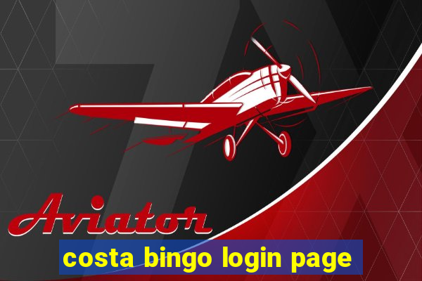 costa bingo login page