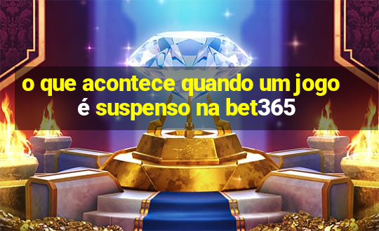 o que acontece quando um jogo é suspenso na bet365