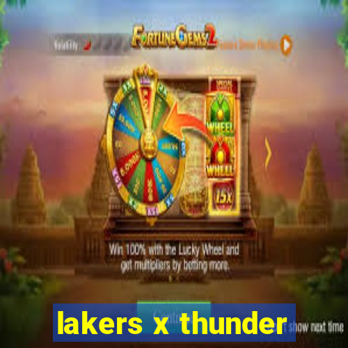 lakers x thunder