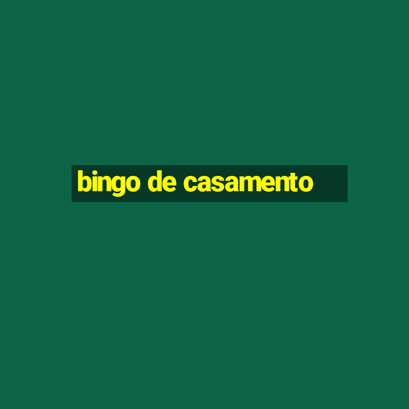 bingo de casamento