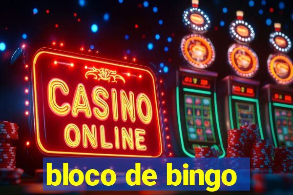 bloco de bingo