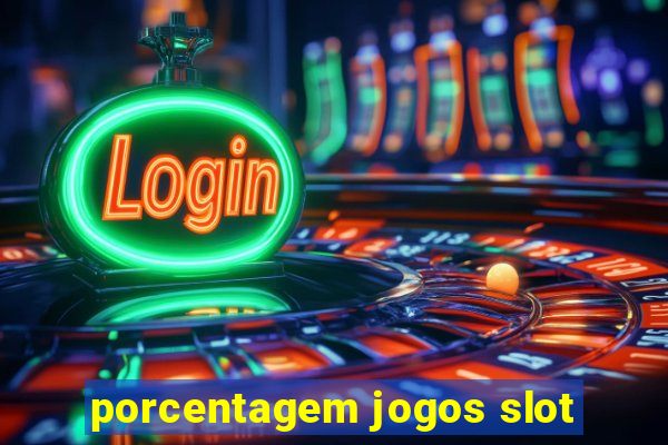 porcentagem jogos slot