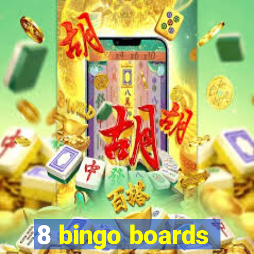 8 bingo boards