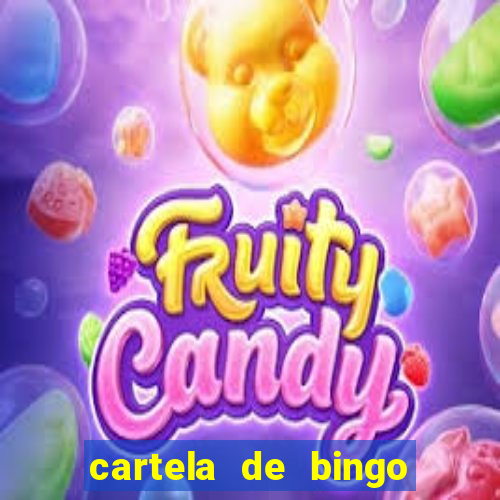 cartela de bingo para educa??o infantil