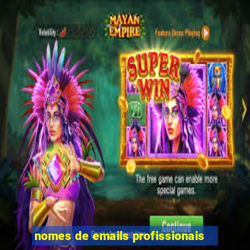 nomes de emails profissionais