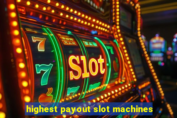 highest payout slot machines