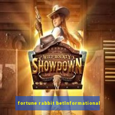 fortune rabbit betInformational