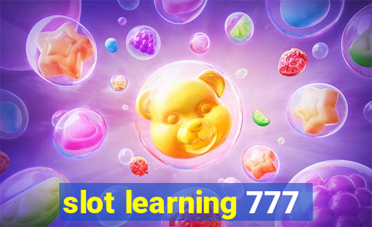 slot learning 777