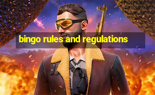 bingo rules and regulations