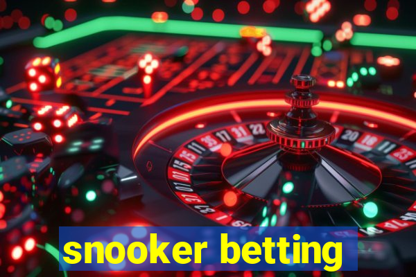 snooker betting