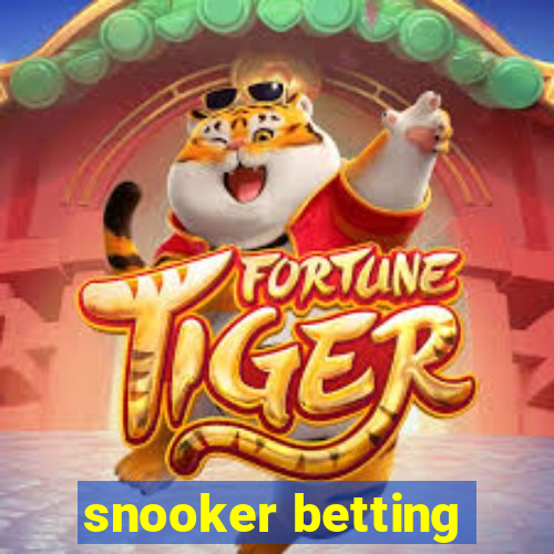 snooker betting