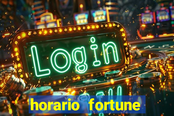 horario fortune tiger hoje