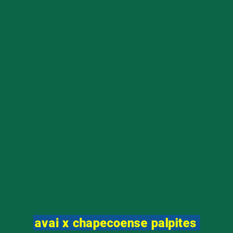 avai x chapecoense palpites