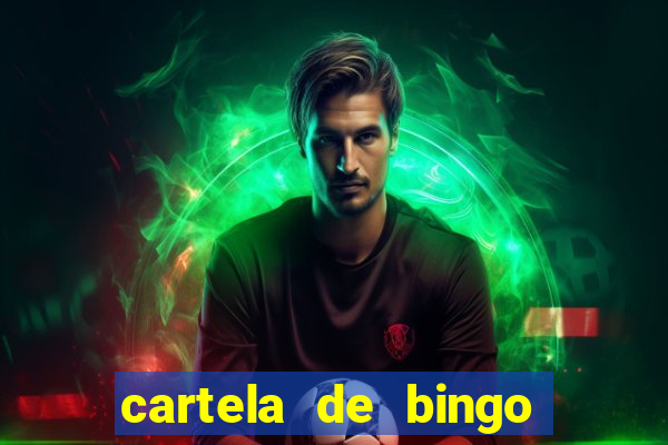 cartela de bingo da sorte