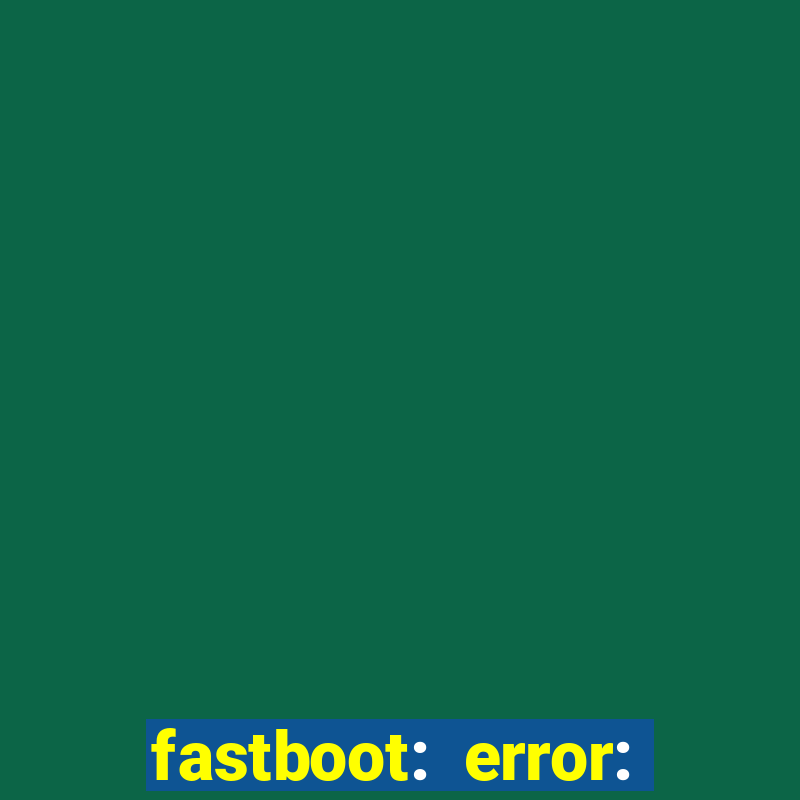 fastboot: error: failed to identify current slot