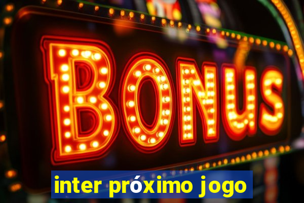 inter próximo jogo