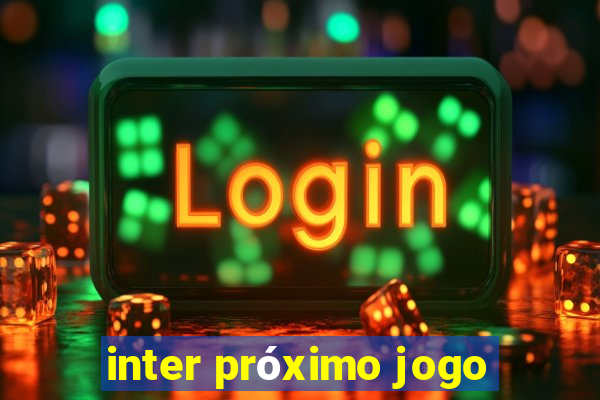 inter próximo jogo