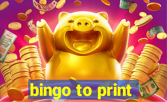 bingo to print