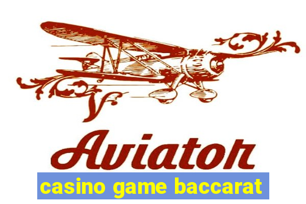 casino game baccarat