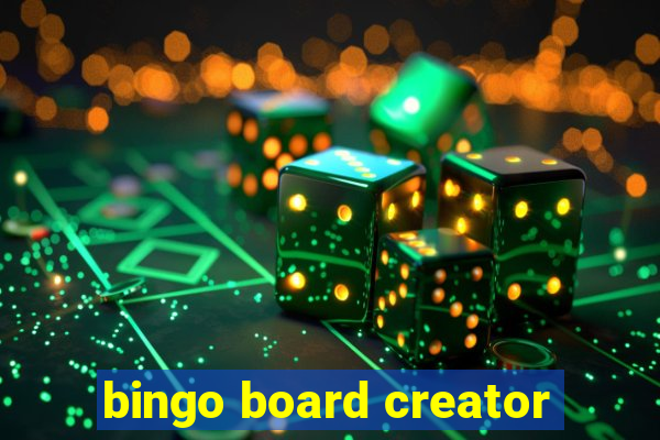 bingo board creator