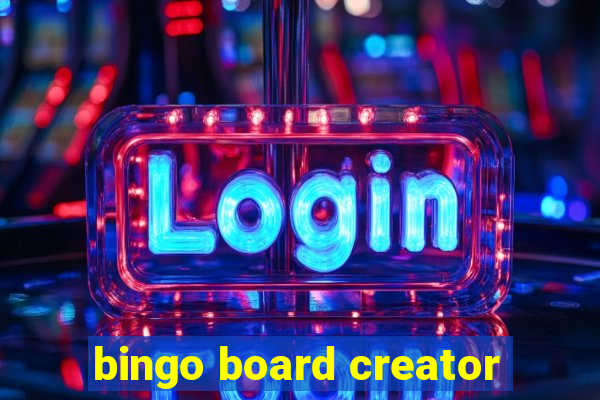 bingo board creator