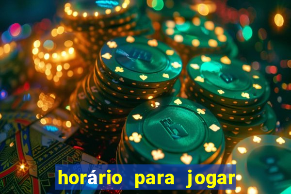 horário para jogar no fortune tiger