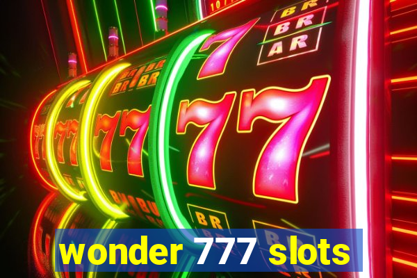 wonder 777 slots