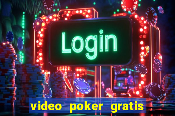 video poker gratis slot machine